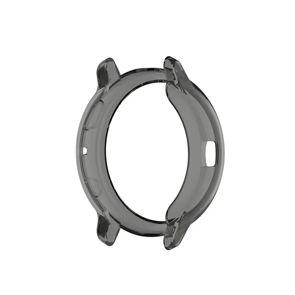 black Чехол для galaxy watch active 2, для galaxy watch active, 40 мм, 44 мм, защитный чехол для экрана, аксессуары для часов, неполное покрытие - Цвет: black