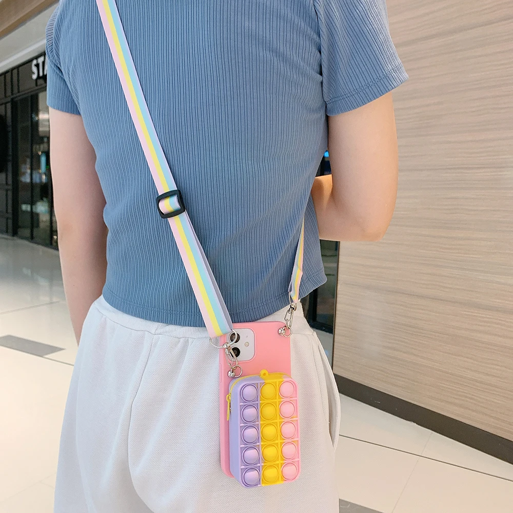 samsung cute phone cover Coin Purses Pop Case For Samsung Galaxy J2 J3 J4 J5 J6 J7 Prime J8 A5 A6 A7 A8 Plus A9 2018 2017 2016 Hearts Bubble Wallet Cover cute phone cases for samsung 