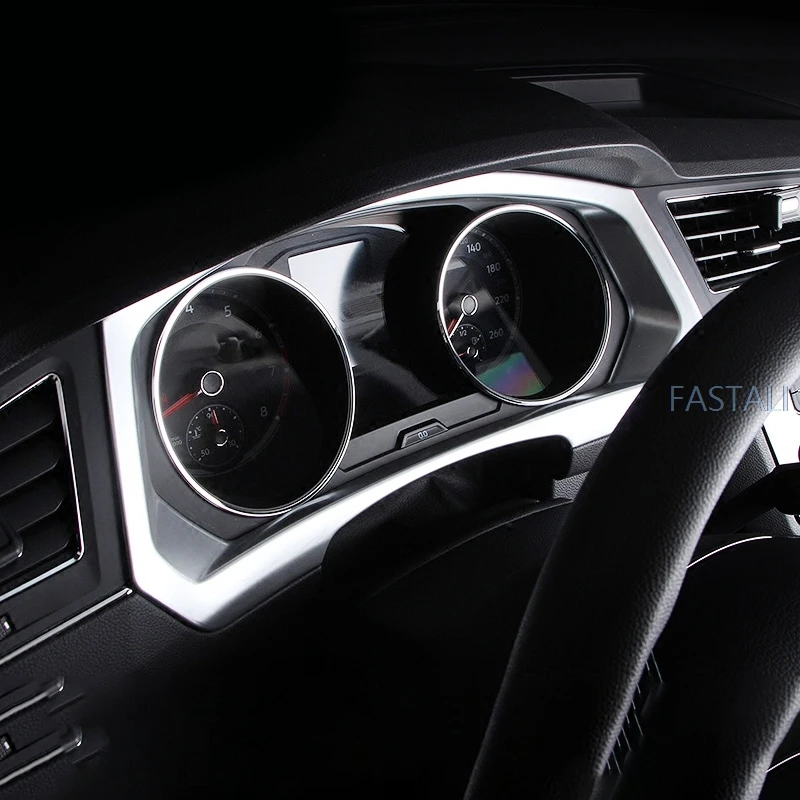Для Tiguan второго поколения- ABS приборная панель измерительная Панель рамка декоративная рамка, обшивка, Накладка для стайлинга автомобилей