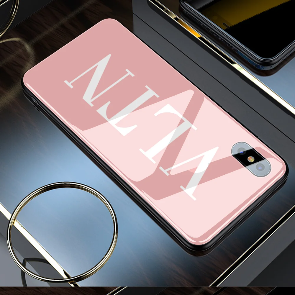 Стеклянный чехол для телефона iphone 11 Pro MAX XR X 7 Plus 6s 6 8 capa DIY ударопрочный стеклянный чехол для телефона iphone XS 5 5S SE на выбор - Цвет: 20601