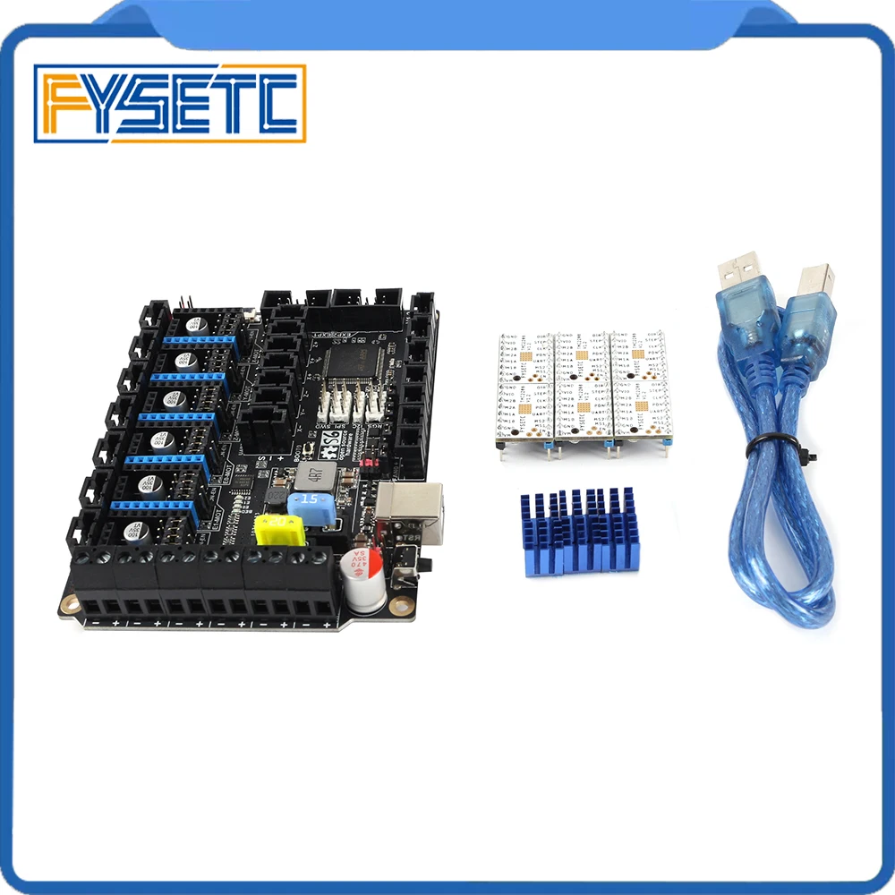 S6 V1.2 плата управления 32 бит MX разъем с 6 шт. TMC2208 UART Драйвер шагового двигателя Летающий провод VS F6 V1.3 SKR V1.3