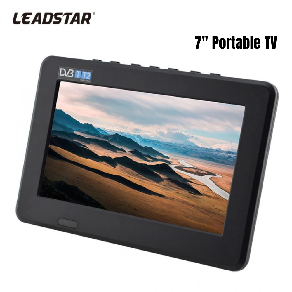 LEADSTAR 7 дюймов Мини ТВ DVB T/DVB T2 цифровой аналоговый 800x480 1080P портативный