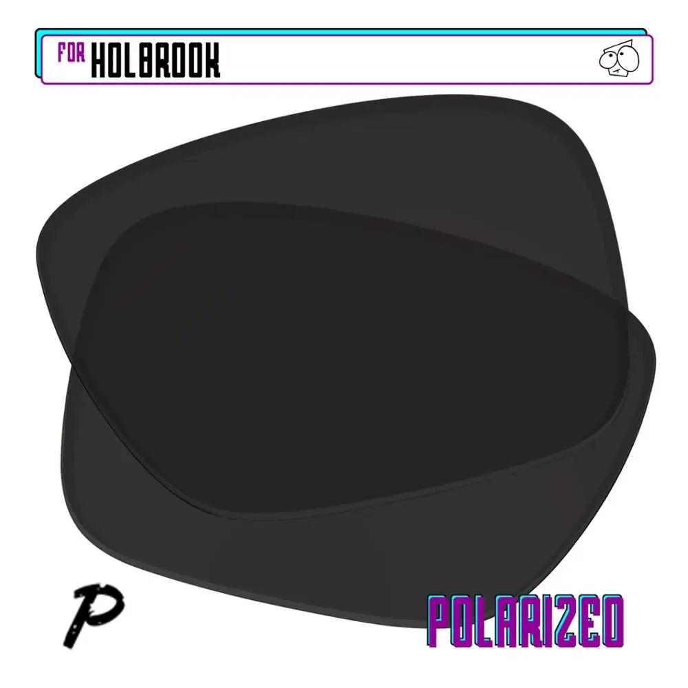 Ezreplace Polarizzati Lenti Di Ricambio Per-Oakley Holbrook Occhiali Da Sole-Nero P