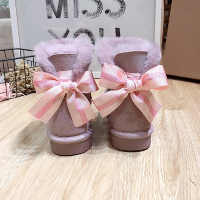 

Free Shipping Custom Made Natural Wool Shoes Women 2019 Woman Winter Classic Snow Boots Genuine Sheepskin Women's Boots