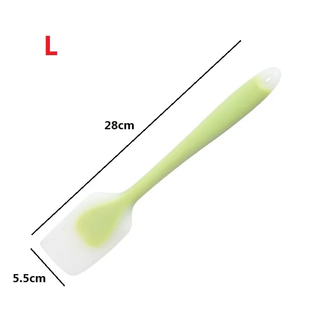 Kitchen Accessories Silicone Cake Butter Blender Cream Mixture Spatula Scraper Cake Spatula Baking Tools Kitchen Utensils Baking L-Grass Green