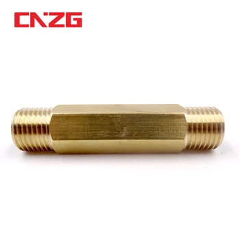 

Copper External Direct Extension Pipe External Tooth threaded 1/8 1/4 3/8 1/2 3/4 Male to Male Thread Adapter