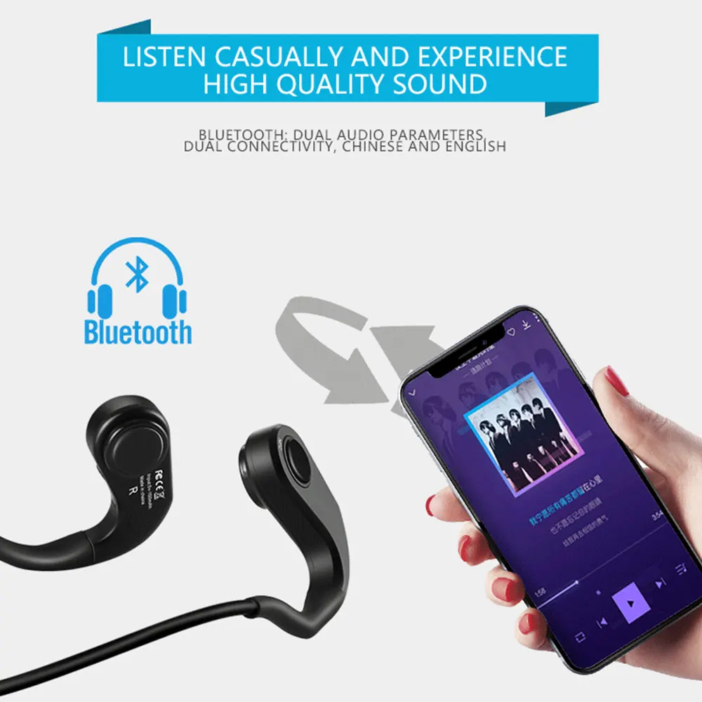 За 72 часа Bluetooth 4,1 S. Носить Z8 беспроводные наушники костной проводимости наушники Спорт на открытом воздухе гарнитура с микрофоном с коробкой