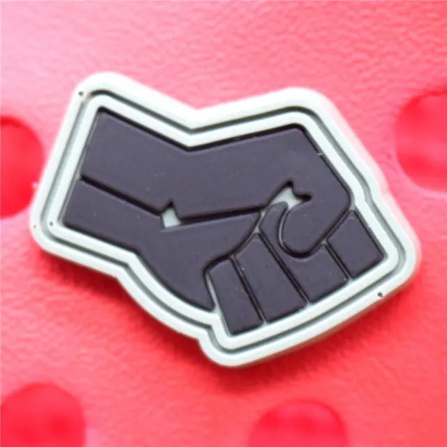 Crock Charms Accessories Custom Cartoon Cute PVC Shoe Croc Buttons Sandals Charms Black Lives Dope Father Portrait Free Shipping U207-e