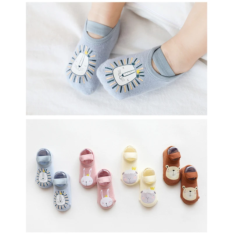 kids socks girls socks children socks for boys spring autumn new baby floor socks cartoon baby socks non-slip toddler footwear