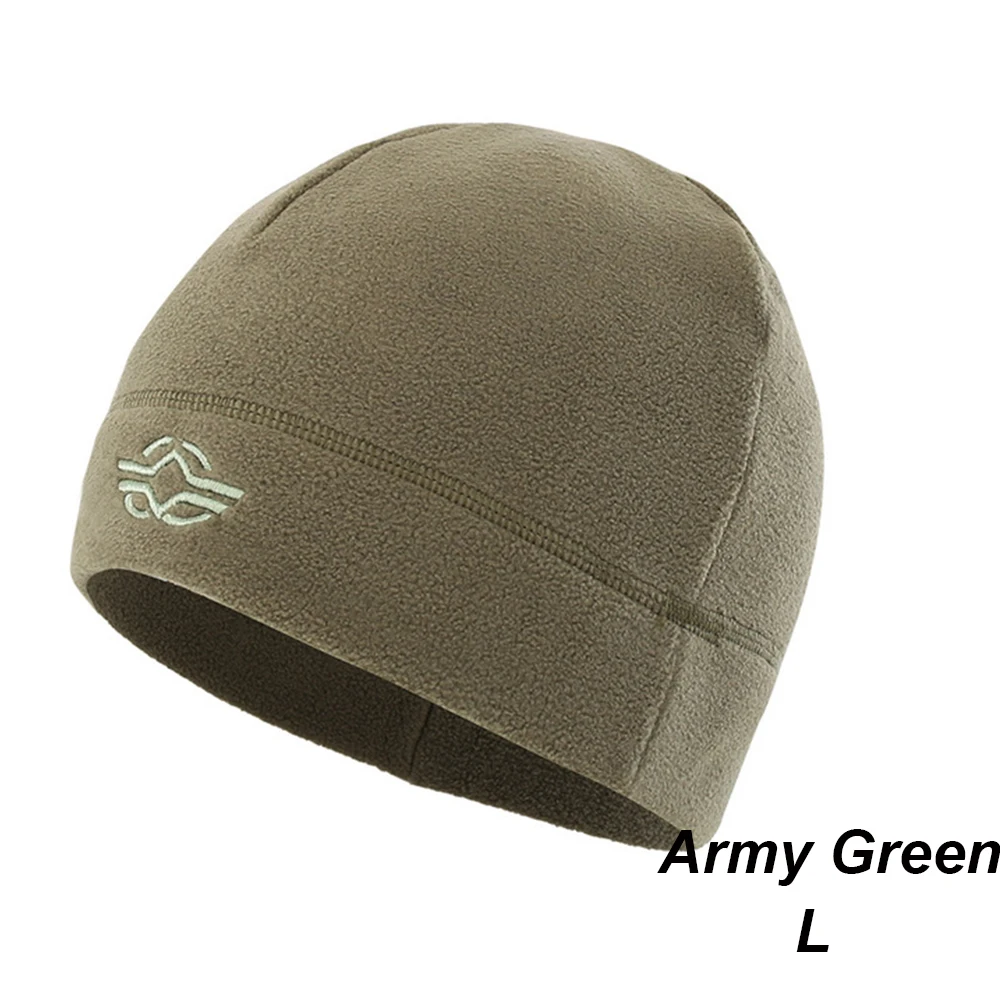 Army Green - L 1 шт. мужские и женские Зимние флисовые шляпы ветрозащитные теплые флисовые колпачки для катания на лыжах, рыбалки, велоспорта, охоты, военных тактических шапок - Цвет: Army Green - L