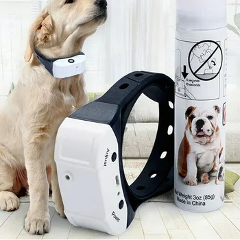 

NEW 2020 Dog Trainings Stop Barking Rechargeable Citronella Dog Collar Anti Bark Train Mist Spray Dog Supplies