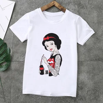 

4-12T Fashion Children Princess Printing Pure cotton Baby T-Shirt Aladdin Casual Short Sleeve Comfortable T Shirt Girls Tops