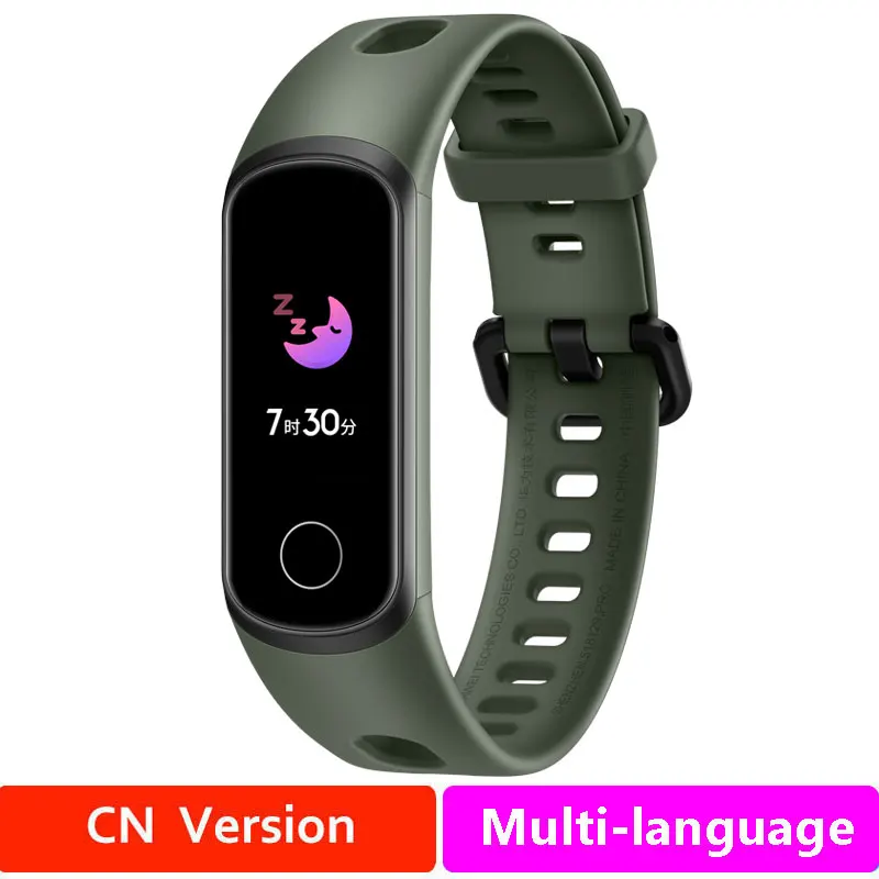 Standardband5igreen Global Honor band 5i, умный Браслет, измеритель уровня кислорода в крови, умные часы, трекер сердечного ритма, контроль музыки, трекер сна, напоминание о звонках - Цвет: Standardband5igreen