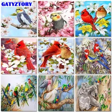 

GATYZTORY Paint By Number Animal bird DIY Acrylic By Numbers Kits Hand Painted Oil Coloring Paint Pictures By Numbers Gift Home