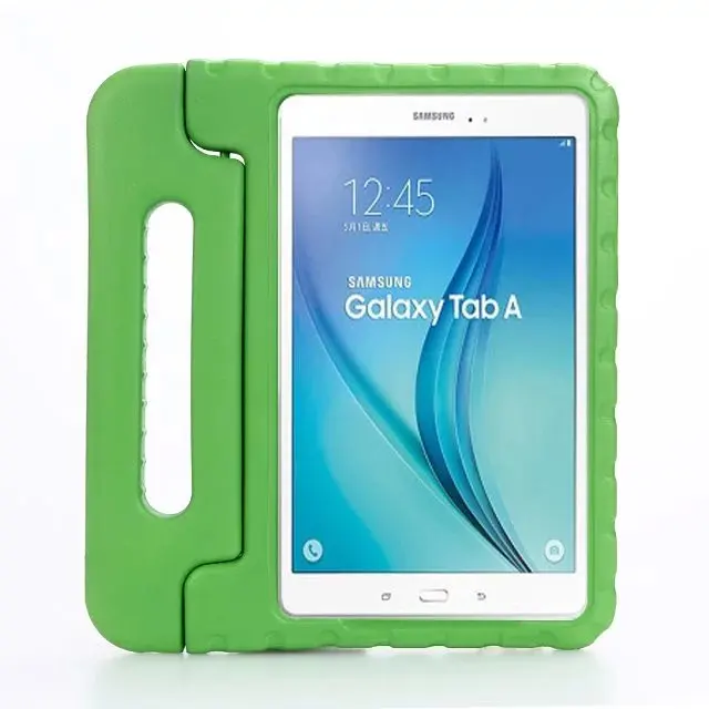 Для samsung Galaxy Tab A 10,1 ''A6 T580N T585C Детский защитный чехол-подставка SM-T580/585 EVA ударопрочный портативный чехол - Цвет: Зеленый