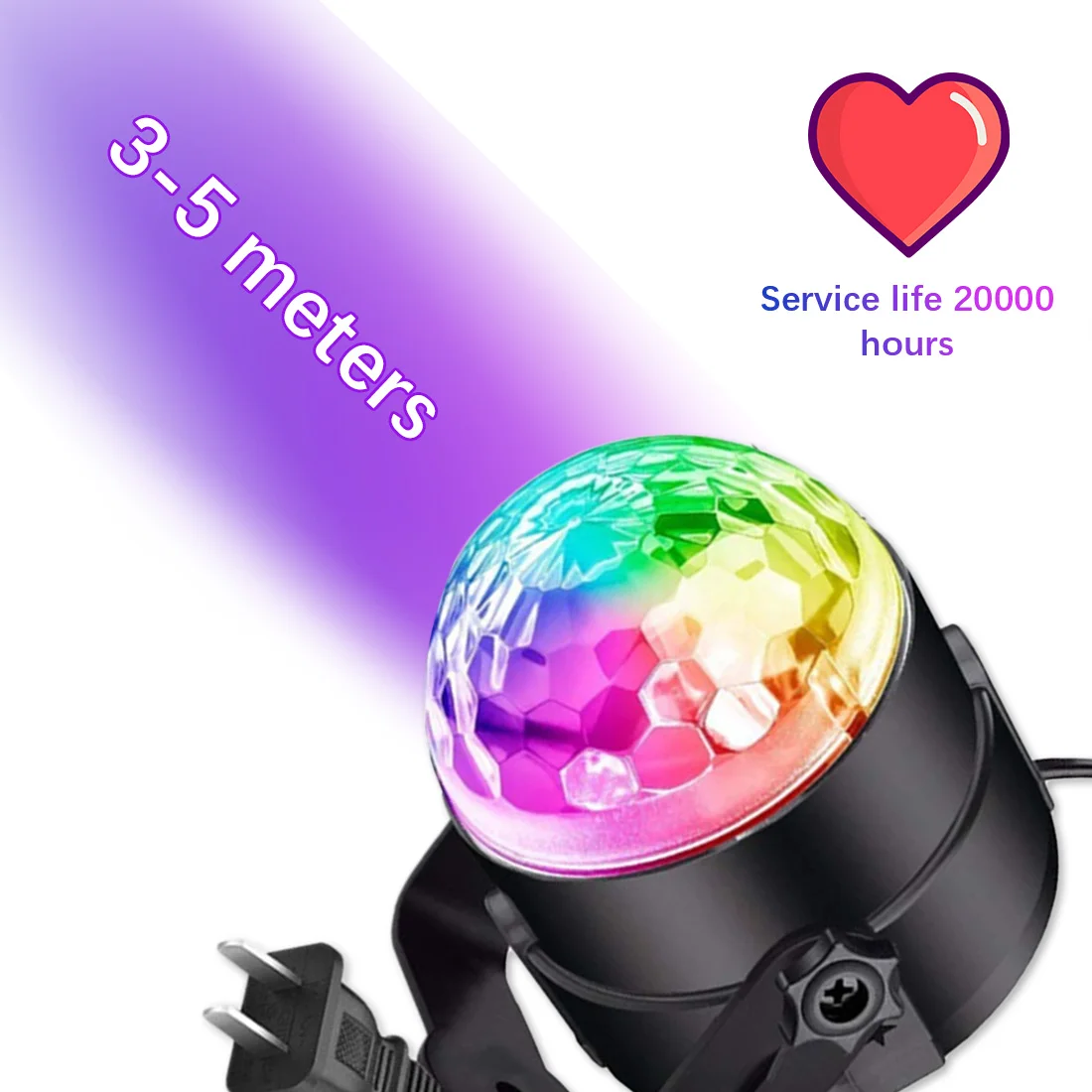 

Disco stage lights are super bright, compact, easy to carry, long service life, and easily create a dynamic atmosphere