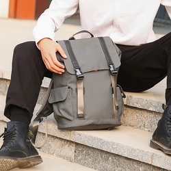 YILIANLarge capacity backpack Man laptop backpack Oxford Black solid High School backpack Teen College boy Girl Student backpack