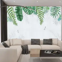 Североевропейский стиль ручной обои с рисунком креативная торридская зона обои с растениями настраиваемые гостиная спальня ТВ фон