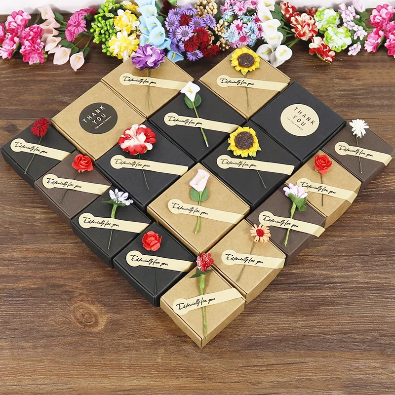 5 комплектов подарочных коробок из крафт бумаги коробка для упаковки мыла ручной