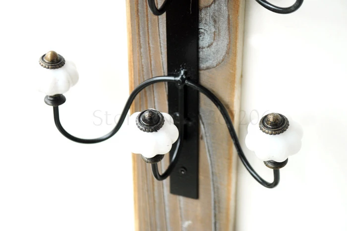 Creative Handmade Wooden Clothes Hook Door Key Hook Wall Coathang Wall Wall Coat Hooks for Wall