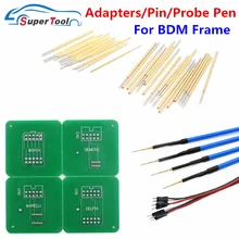 4 pces ponta de prova caneta para led bdm quadro ecu chip ferramenta de ajuste 40 bdm pino + adaptadores para bdm quadro para kess/k-tag/fgtech ecu programador