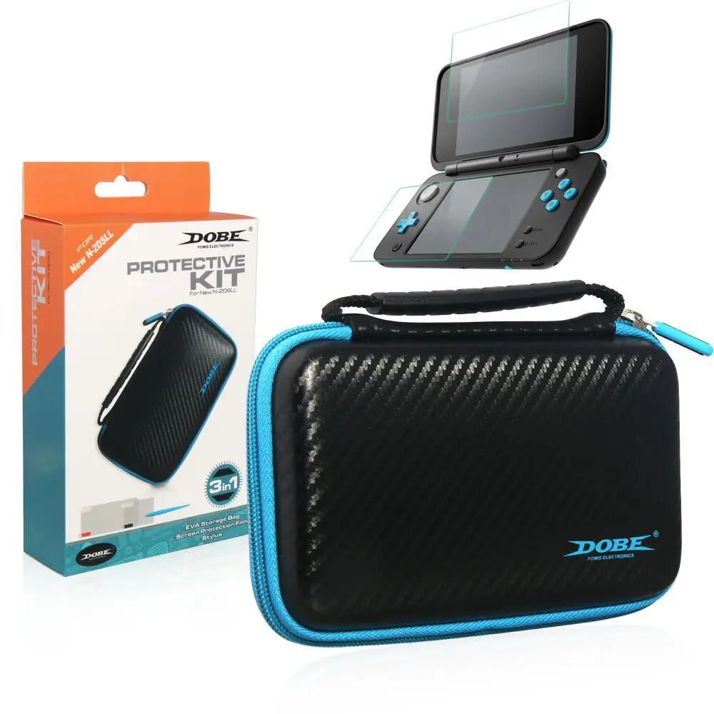 Чехол для Nod New Three-in-One 2DS LL/XL EVA сумка для хранения с 2 Защитная пленка на экран и 1 сумка для хранения стилуса