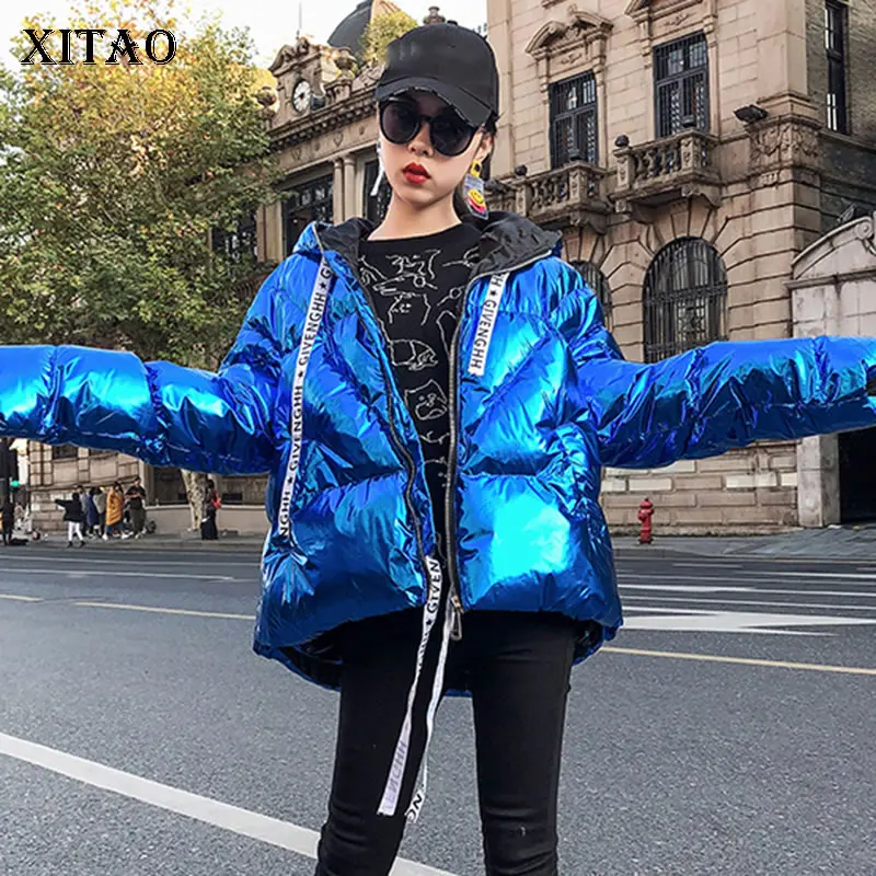 XITAO/прямые парки из искусственной кожи модная новинка 2019 года зимнее элегантное
