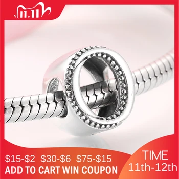 

Simple Fashion 925 Sterling Silver Alphabet O Letter Bead Charms fit Original JIUHAO DIY Bracelet Necklace Jewelry Accessories