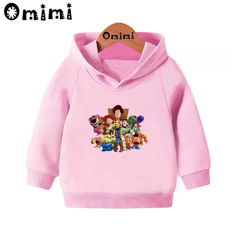 Toy Story Базз Лайтер/Вуди толстовки детские толстовки с капюшоном крутой пуловер для малышей топы для девочек и мальчиков, осенняя одежда KMT5318