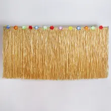 Вечерние соломенные юбки в гавайском стиле с цветами для сада, свадьбы, вечеринки, пляжного декора, вечерние юбки