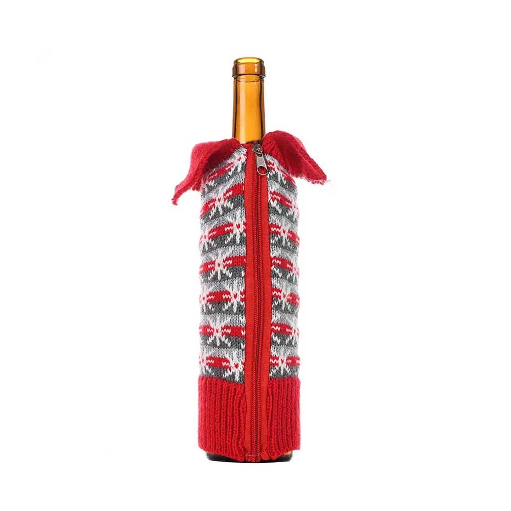 Merry Christmas Santa Wine чехол для бутылки Xmas Festival вечерние декор стола красное вино бутылка на год Рождество ужин вечеринка