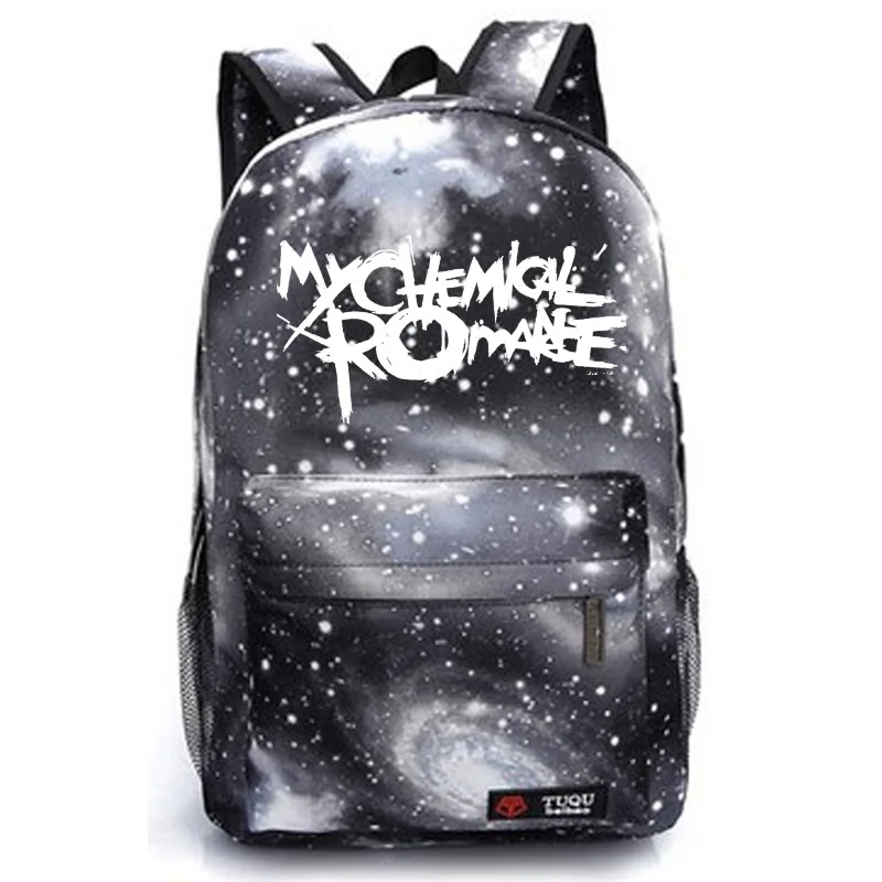 style3 black My Chemical Romance школьная сумка Панк Группа Рюкзак студенческий школьный рюкзак ноутбук рюкзак для отдыха Повседневный Рюкзак - Цвет: style3 black