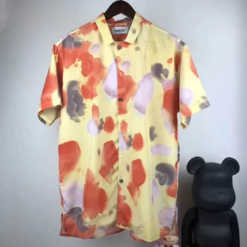 

Ambush Shirt Men Women 1: 1 High Quality Beach Travel Short Sleeve Hip Hop Piebald Multi-Colored Soft Summer Style Ambush Shirt