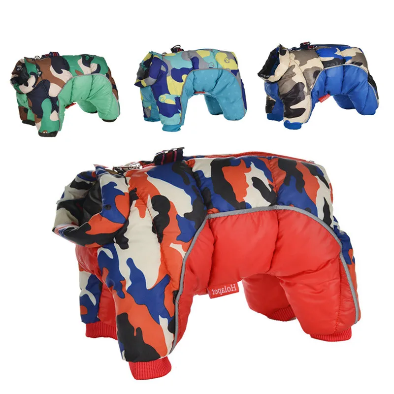 

Winter Pet Dog Coat Jacket Waterproof Reflective Thicken Warm Clothes For Dogs Puppy Jumpsuits Chihuahua French Bulldog Clothing