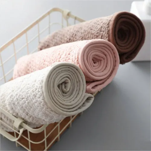 

Coral wool absorbent dry hair cap quick dry hair towel quick dry towel wrap adult shower cap