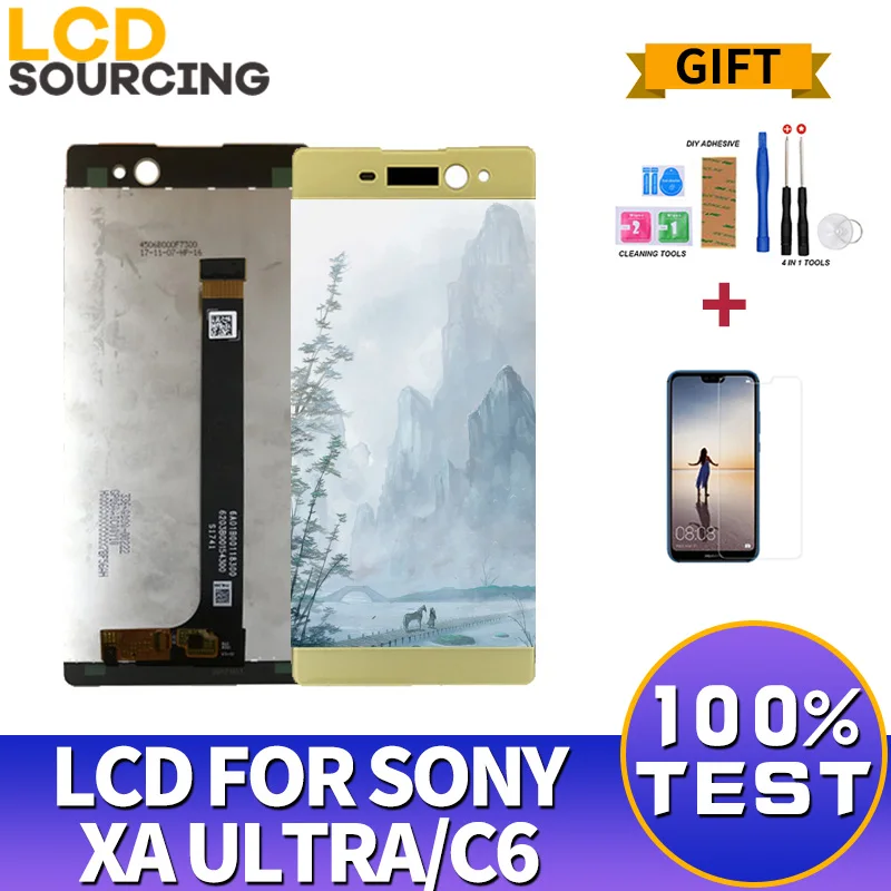 ЖК-дисплей 6 0 дюйма для SONY Xperia XA Ultra сенсорный экран F3211 F3212 с дигитайзером