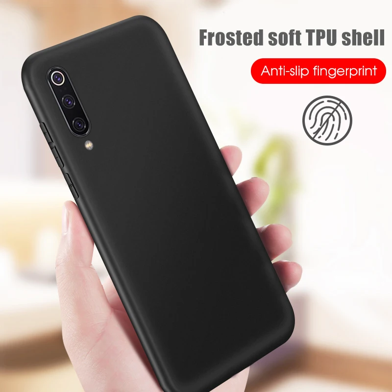 Черный матовый чехол для Xiaomi Mi8 Lite 8SE 5X A1 6X A2 игры Мягкие силиконовые чехлы из ТПУ