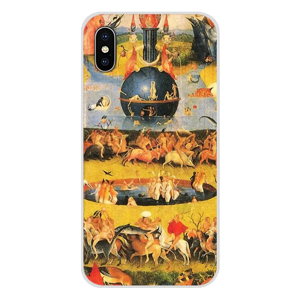 Для Apple IPhone X XR XS MAX 4 4s 5 5S 5C SE 6 6S 7 8 Plus ipod touch 5 6 Сад земных прелестей мягкий прозрачный чехол