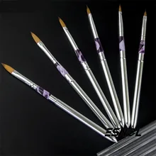 Поперечная граница для маникюра складные трости Хрустальная ручка стальная трубка комбинированная Varved guang liao bi маникюрная щетка принадлежности инструмент