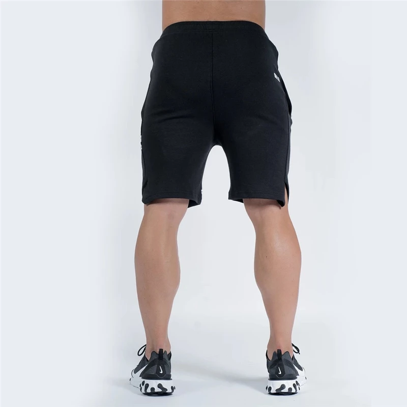 Новые мужские спортивные шорты для фитнеса бодибилдинга, Летние повседневные модные пляжные шорты, мужские спортивные штаны для кроссфита