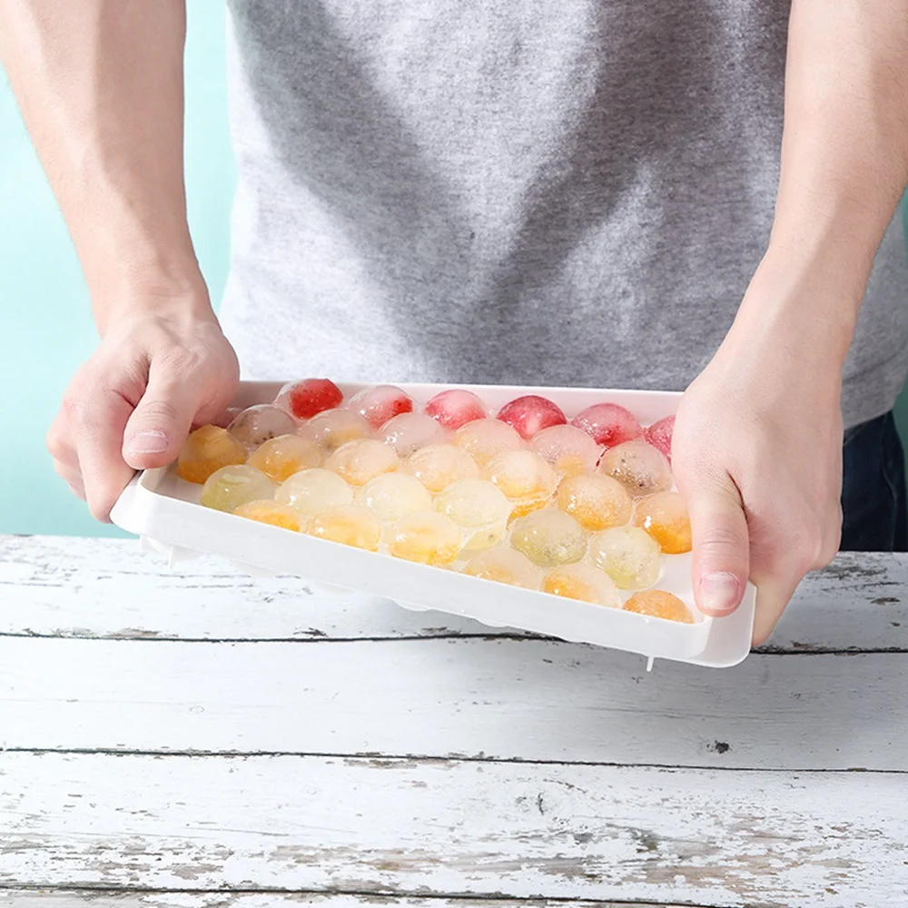 33 сетки бар производители кубиков льда напиток шарик виски форма для льда кубик льда лоток с крышкой Сфера Круглый Кухня DIY Главная Вечерние инструменты