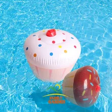 Float Ice Summer Cream Toys Inflatable Cupcakes Cake Swimming Water Pool Cupcakes Swimming Pool Cake Float Summer Water Toys