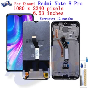 

Display For Xiaomi Redmi Note 8 Pro Lcd Screen With Frame Digitizer Touch Replacement for Redmi Note8 Pro Global Version Lcd