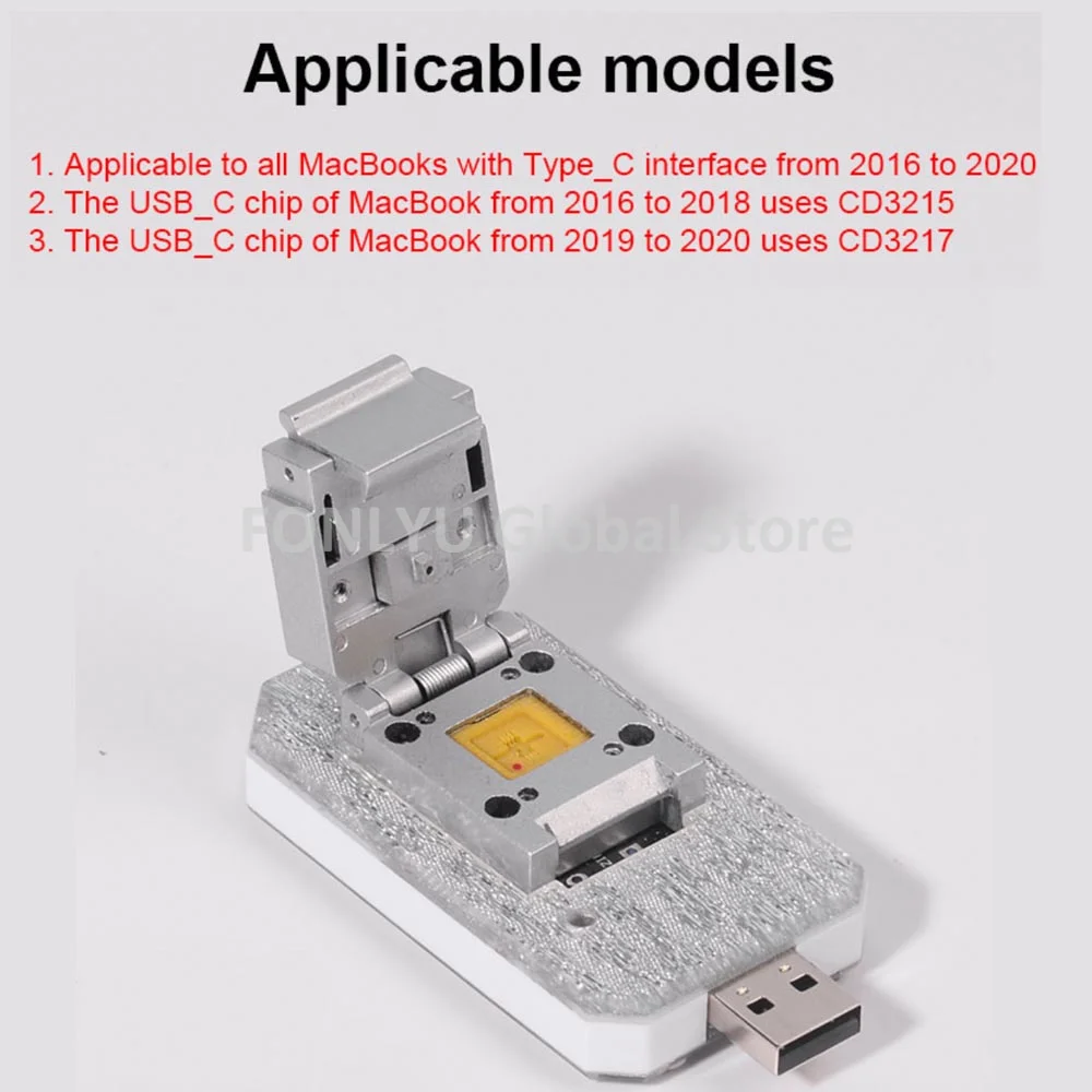 Baiyi U301 Read and Write USB_C ROM Chip Data CD3215 CD3217 for
