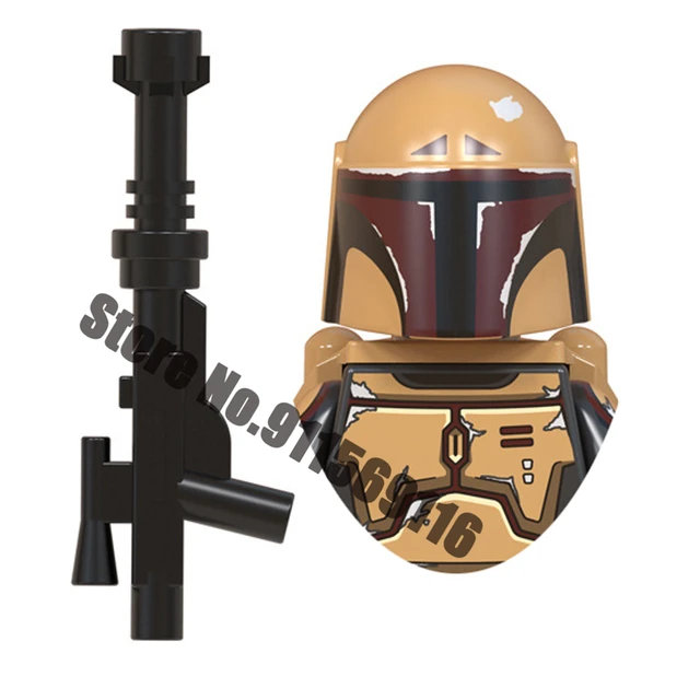 Din Djarin Boba Fett Mandalorian Building Blocks Grogu Baby Yoda Death Watch Paz Vizla Bo-Katan Jango Star Action Figure Wars B-WM922