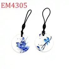 125 кГц ID круговой водонепроницаемый брелок перезаписываемый реплицируемые метки-маркеры RFID EM4305 EM4205 контроль доступа Быстрая 1