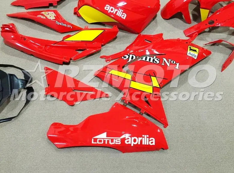 4 подарки ABS впрыск набор подходит для Aprilia RS125 06 07 08 09 10 11 RS4 РСВ 125 2006 2011 Обтекатели желтого и красного цветов