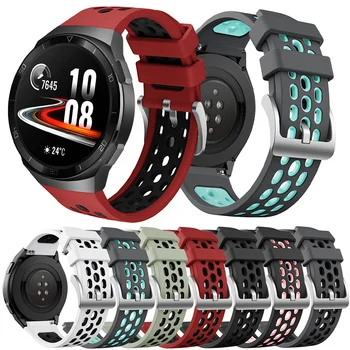 

22 mm Silicone Sport Watchband for Huawei Watch GT 2E Breathable Replacement Wrist Strap Bracelet