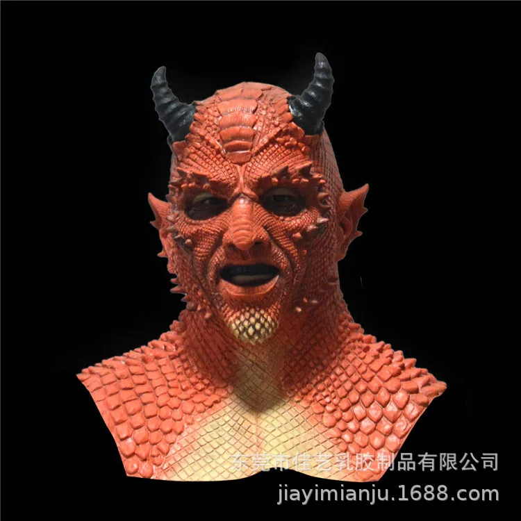 

New-Style Belial The Demon Mask Devil Latex Cosplay Costume Props Masks Gloves Halloween Toy