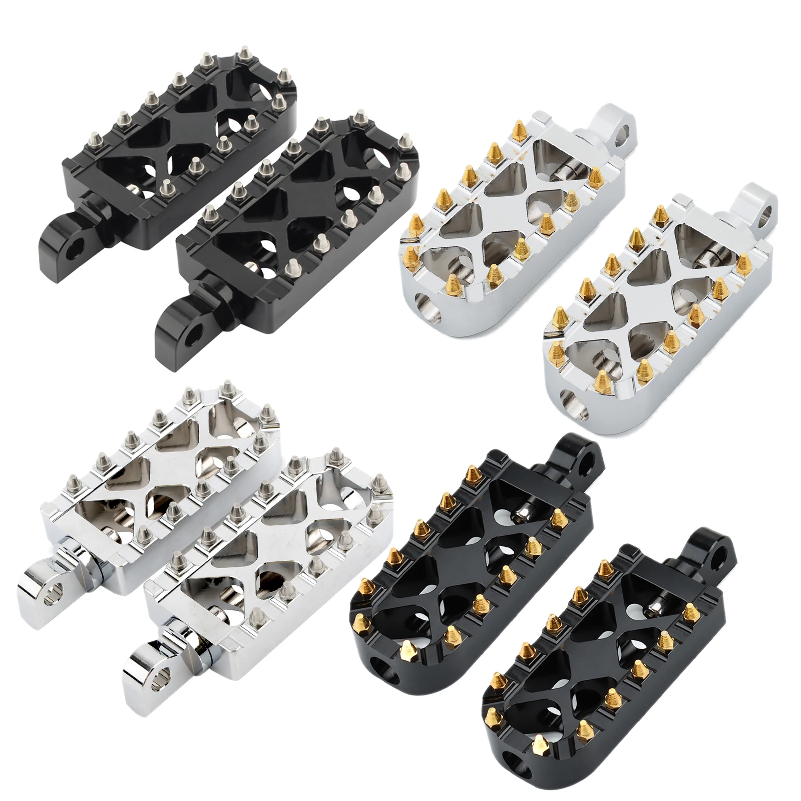 Poggiapiedi Leva Cambio Dorati In Alluminio Per Harley Davidson Sportster, Touring, Softail, Dyna (esclusi Revolution Max) - 4